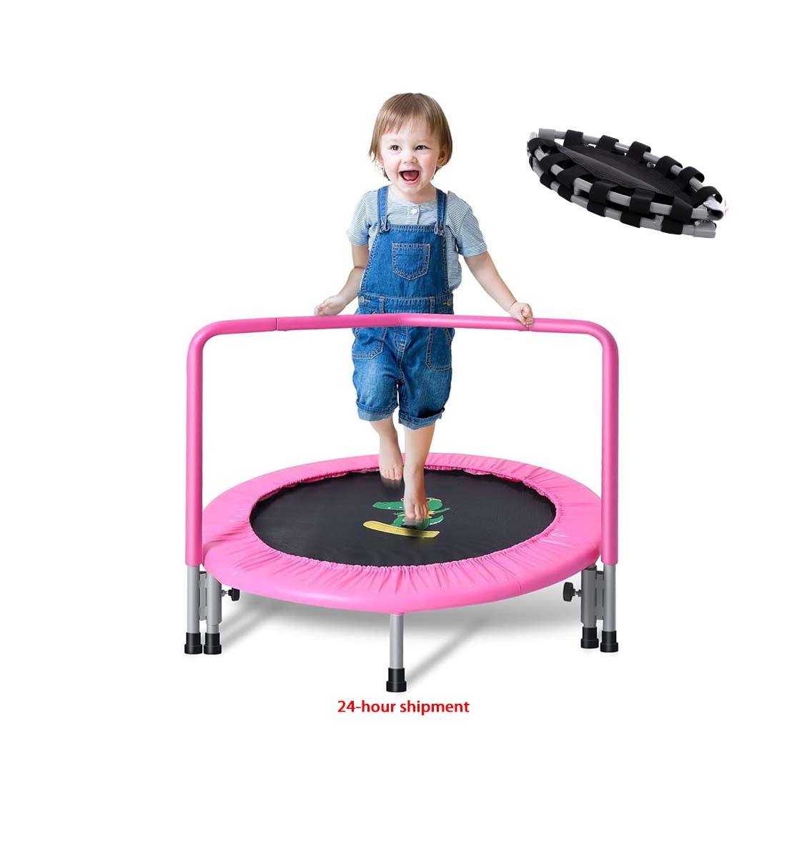 36 Inch Folding Baby Jump Bed Mini Trampoline for Kids