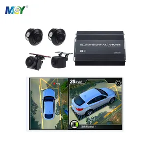 Cámara de vídeo DVR para aparcamiento de coche, sistema de monitoreo de Vista 3D, 360 grados, 4 cámaras para camión de hormigón, Full HD, 360