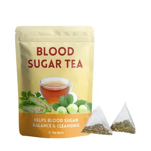 OEM pacote Blood Sugar Balance Herbal Tea Bags Wellness Saúde chá Melão Amargo