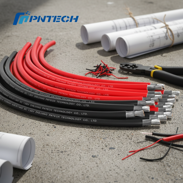 PNTECH PV1-F 1x2.5mm2 XLPO Insulated Waterproof Solar Cable Single Core Tinned Copper With Increased Heat Resistance