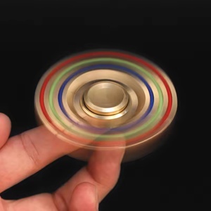 Nouveauté : Fidget Spinner en métal à six bras avec éléments en silicone, pour le soulagement de l'anxiété et du stress, TDAH, autisme, cadeaux de Noël et d'anniversaire pour adultes - Product Image 2