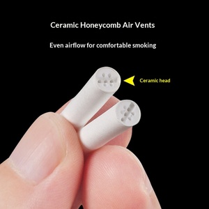 Filtre à charbon actif en céramique simple, porte-cigarette portable pour homme, accessoires, 6 mm, cheminée universelle, cylindrique - Product Image 2