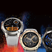 Montre intelligente GPS pour homme avec système de positionnement par satellite 6 satellites, étanche 5ATM et IP69, écran AMOLED 1,43 pouces