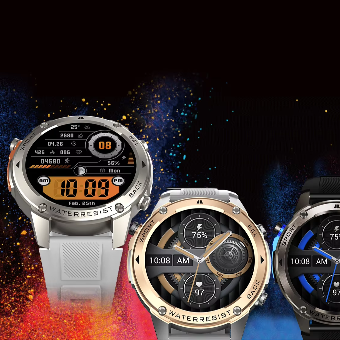 IP69 Waterproof Watches Durable Smart Timepieces