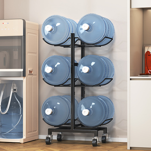 ZX mới đóng chai sàn đứng phòng khách xô giá tiếp theo nước quả có thể tháo rời tinh khiết nước uống lưu trữ giá - Product Image 5