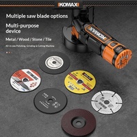 Mini-meuleuse d'angle à batterie au lithium, moteur à balais, rechargeable, machine de polissage et de découpe multifonctionnelle, garantie 1 an