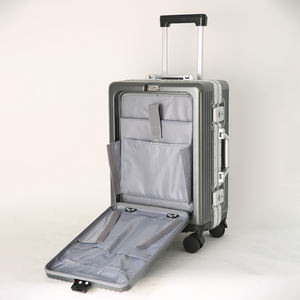 حقيبة متعددة الوظائف بإطار من الألومنيوم حقائب جيب مفتوحة من الأمام مع كوب وmaletas De Viaje - Product Image 4