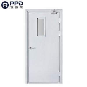 Apartamento casa hotel habitación interior uno dos tres horas puerta de metal de <span class=keywords><strong>escape</strong></span> clasificada contra incendios puertas de acero empotradas ignífugas de una sola hoja - Product Image 4