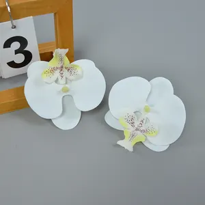 Artificial Phalaenopsis Real Touch Latex Butterfly Orchid Heads For Home Office Wedding Party Floral Bouquet Decor DIY Craft