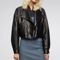 NAFA OEM Veste de motard en cuir pour femmes personnalisée Robe décontractée