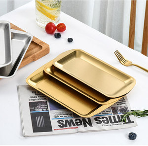 201 RVS Eco-vriendelijke gepolijste kleine bakplaat koekjesplaat metalen rechthoekige bakblikken - Product Image 6