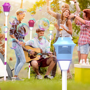 MILI Gioco da Festa Novità Lampione Giocattolo in Plastica con Bolle di Sapone, Macchina Automatica per Bolle a Forma di Lampada da Giardino per Bambini - Product Image 2