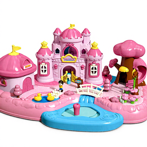 Juego de Imitación Magnético de Bambú, Castillo de Jardín de Ensueño para Niños, Princesa para Juguete de Simulación de Modelo - Product Image 1