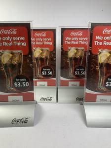 Soportes Metálicos para Carteles de Menú de <span class=keywords><strong>Coca</strong></span>-<span class=keywords><strong>Cola</strong></span>, 9 Pulgadas, 4 Unidades - Product Image 2