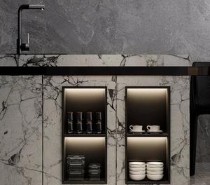 Niche murale de salle de bain en acier inoxydable au design élégant, longue niche de douche encastrée, étagère, prix usine OEM - Product Image 6