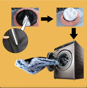 Maßgefertigtes Weiches Atmungsaktives Luxus-Haustierbett für Kleine Mittlere Große Hunde mit Abnehmbarem Waschbarem Bezug Donut-Form Tiermuster - Product Image 4