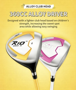 Clubs de <span class=keywords><strong>golf</strong></span> pour enfants noirs, type Driver, à lancement rapide, contrôle facile et stabilité, avec tête en graphite et housse de protection, pour l'entraînement et les sports de plein air - Product Image 6