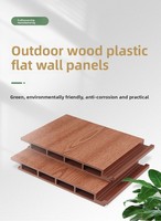 Panneau mural creux écologique en bois-plastique, panneau mural extérieur, panneau décoratif, panneau mural en bois-plastique sans joint