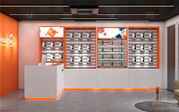 Magasin de réparations et réparations de téléphones portables sur mesure Vitrine murale pour étui de téléphone électronique Design d'intérieur pour magasin de téléphonie mobile