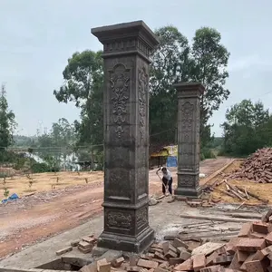 Moldura decorativa columnas decorativas mármol redondo 10 pulgadas pastel separador Pilar romano molde para fundición de cemento