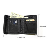 Dompet untuk Pria dengan Slot Tempat Kartu Pemblokir RFID Dompet Pria Tipis Kecil Lipat Dua Saku Depan Minimalis Hadiah Kapasitas Besar