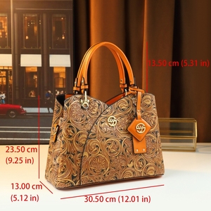 Commerce extérieur <span class=keywords><strong>Sac</strong></span> à main pour femme gravé transfrontalier <span class=keywords><strong>Sac</strong></span> seau rétro haut de gamme à la mode - Product Image 6