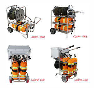 FENAN Nuovo Design <span class=keywords><strong>SCBA</strong></span> Portatile Brevettato Pieghevole con Funzione Doppia Push-Pull, Apparato Respiratorio ad Aria con Tubo Lungo e Ruote - Product Image 5