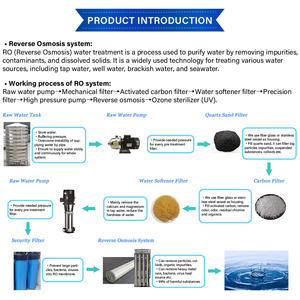Système d'osmose inverse de 1000 l/h système d'eau déminéralisée système de dessalement de l'eau machine de traitement d'eau de mer de 500 litres par heure - Product Image 5