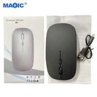 Computer Hardware Software Gaming Mouse Wireless 2.4ghz Optical Rechargeable Mouse