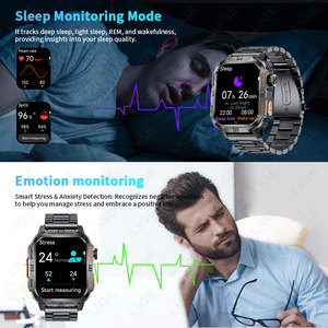 Montre connectée LIGE BWGTH3 (7 jours) avec GPS, suivi d'activité, boussole, fonction d'appel, lampe de poche, commande vocale IA, compatible Android et iOS - Product Image 6