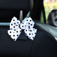 Crochet de dossier de siège multifonctionnel en ABS bleu, design mignon et discret, installation par clip, accessoires intérieurs de voiture