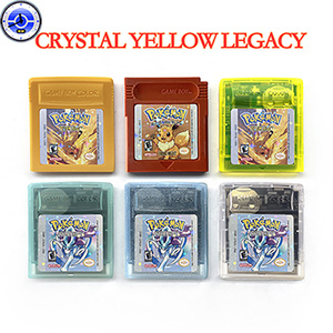 Cartouche de jeu filaire ABS de haute qualité jaune cristal pour console vidéo GBC - Version américaine - Sans fonction de sauvegarde ni RTC - Anglais - Product Image 1
