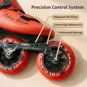 <span class=keywords><strong>Patines</strong></span> en Línea de <span class=keywords><strong>3</strong></span> Ruedas de Fibra de Carbono Profesionales de Alto Rendimiento - Product Image 6