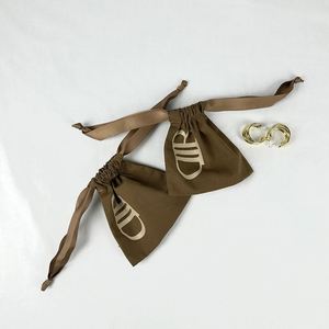 Factory Direct Price Silk Ribbon Cotton Drawstring <b>Bag</b> Reusable Storage <b>Bag</b> Pouch Cotton Fabric Gift <b>Packaging</b> <b>Bag</b> for Jewelry - Product Image 5