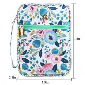 Muestra gratuita, impresión personalizada, funda para Biblia acolchada con diseño floral, bolsas a prueba de golpes. - Product Image 3