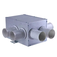 Tuyau de ventilation flexible en PEHD à double paroi ondulée de 160 mm, intérieur lisse, faible bruit, pour système d'air frais centralisé
