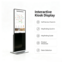 Kiosque vertical de 50 pouces avec écran tactile capacitif, affichage numérique 4K UHD, Android 11, WiFi, télécommande pour centre commercial