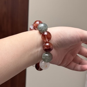Bracelet en cristal Feng Shui naturel en gros, motif rose qui devient une poésie, pour hommes et femmes - Product Image 5