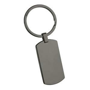 Llavero Metálico Personalizado Rectangular de Aleación de Latón Pulido con Impresión UV y Offset, Logotipo Láser para Llaves - Product Image 1