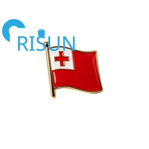 Imán de nevera y pin de solapa con mapa de la bandera de <span class=keywords><strong>Nueva</strong></span> Zelanda y Tonga (Oceania) esmaltado, personalizado, al por mayor, para regalo de recuerdo - Product Image 2