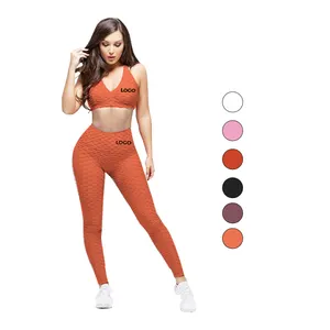 Ladies Sport Workout Women Sets Fabric Seamless Plus Size Yoga Suit Set Gym Wear