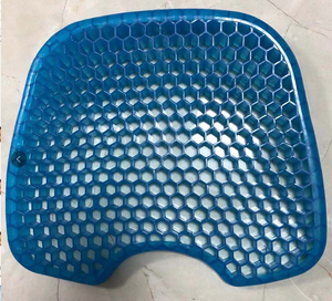 כרית מושב ארגונומית למשרד עם קצף זיכרון וג'ל, בעיצוב חלת דבש לקירור, כרית גב תחתון לתמיכה בעצם הזנב, תפירה מיוחדת - Product Image 2