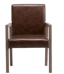 ELITE Cómodo Reposabrazos de madera maciza Silla de comedor Respaldo retro Diseño simple moderno para hoteles Restaurantes Ocio Largo - Product Image 4