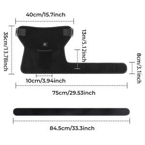 <b>Rechargeable</b> Battery Cordless 660nm <b>LED</b> Heated Vibration Hip Thigh Massager for Hip Joint Leg Pain Relief Massage Belt - Product Image 4