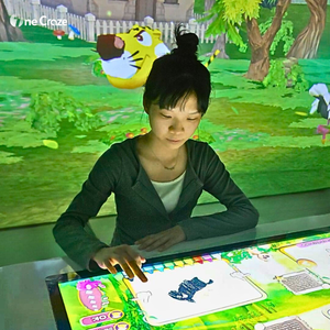 AR ma thuật sơn vui vẻ vẽ bảng màn hình cảm ứng tương tác chiếu tường trò chơi Trò chơi máy chiếu cho trẻ em Trò chơi giáo dục - Product Image 2