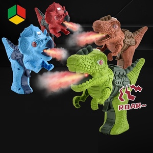 QS Toys Boy Schieß spiel Sommers pielzeug Triceratops Dinosaurier Wasser pistole Dino Kid Mini Plastiks pray Wasser pistole mit leichtem Ton - Product Image 2