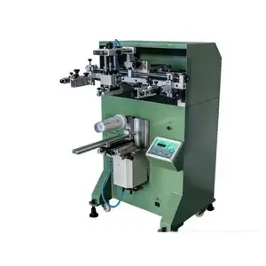 Impresora de seda halbautomatische zylindrische gebogene seiden- siebdruckmaschine für Milch tee Papierbecher
