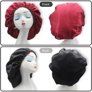 Bonnets en soie 100% ajustables en gros, logo personnalisé, bonnets de nuit, couvre-cheveux, chapeaux unisexes, enveloppes de plage et de voyage - Product Image 6