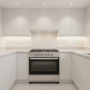 Cuisinière à <span class=keywords><strong>gaz</strong></span> traditionnelle 5 brûleurs en acier inoxydable avec four et grill, efficacité énergétique B, pour usage domestique et extérieur, autoportante - Product Image 5