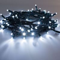 Guirlandes lumineuses LED blanc chaud IP65, câble PVC, pour extérieur, décorations de fêtes, éclairage décoratif pour Noël